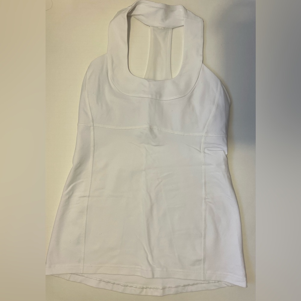 Lululemon White Tank Top Size 6